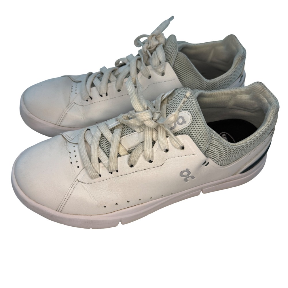 On Cloud The Roger Advantage White/Sage Green Sneakers Women's Size 9 Tennis